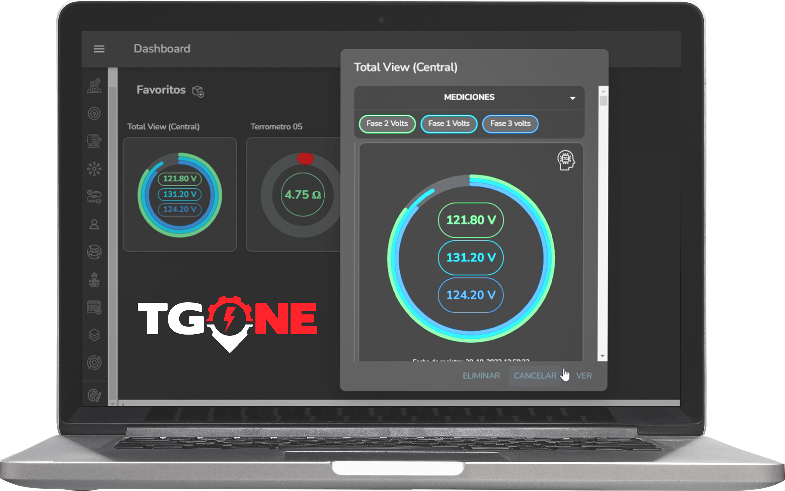 Dashboard TGONE PRO